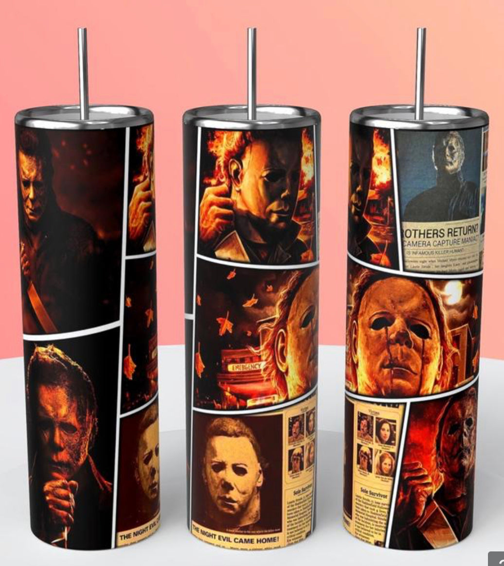 Michael Myers Collage 20oz Tumbler