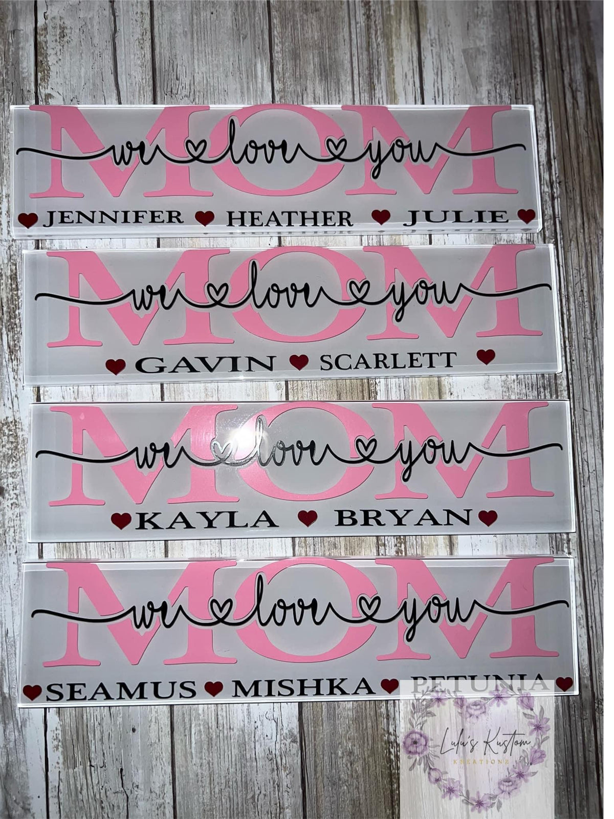 Mom Name Plaque